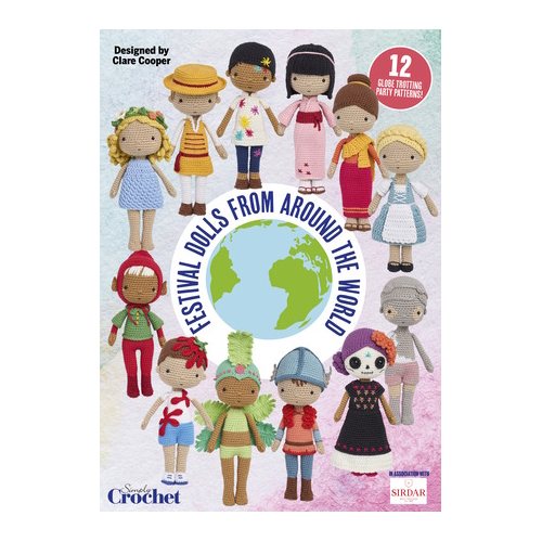 Festival Dolls From Around The World - Happy Cotton Simply Crochet Promo Book Sirdar